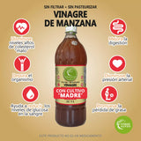 VINAGRE DE MANZANA ORGANICO 1L