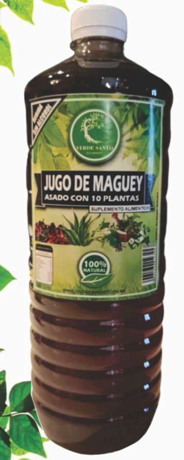 JUGO DE MAGUEY ASADO CON 10 PLANTAS 1L – Om Bodyshop
